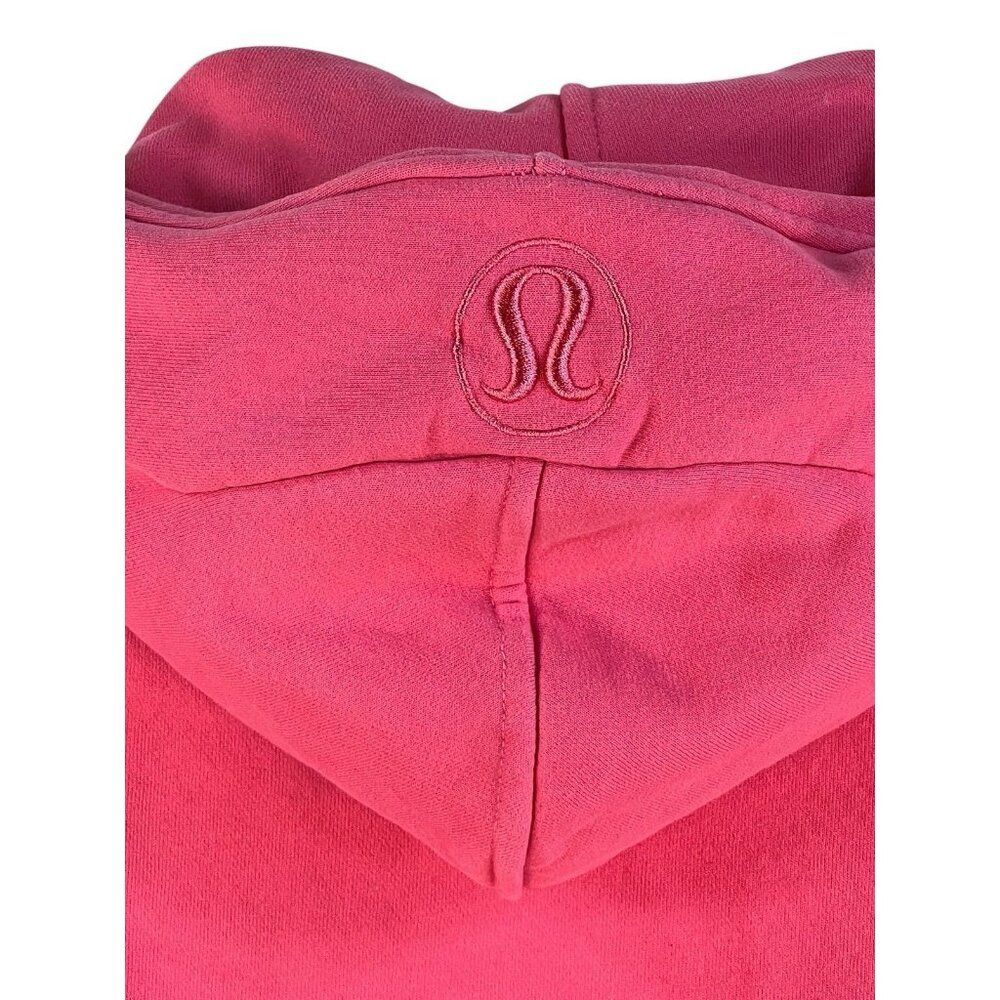 Lululemon Scuba Full Zip Cropped Hoodie In Lip Gloss Pink Size S/XS excellent - Picture 4 of 11